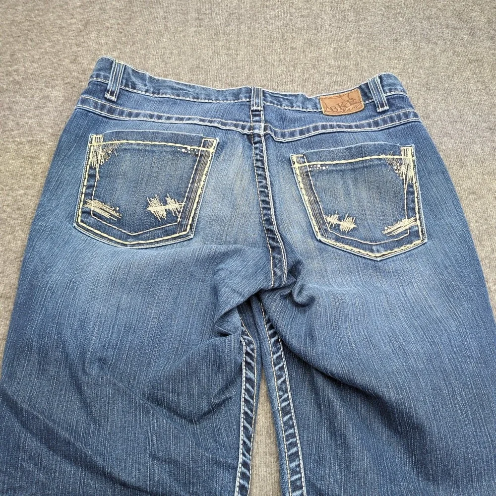 BKE‎ Jeans Womens 32 Blue Drew Boot Cut Western Cowgirl Stretch Faded Casual